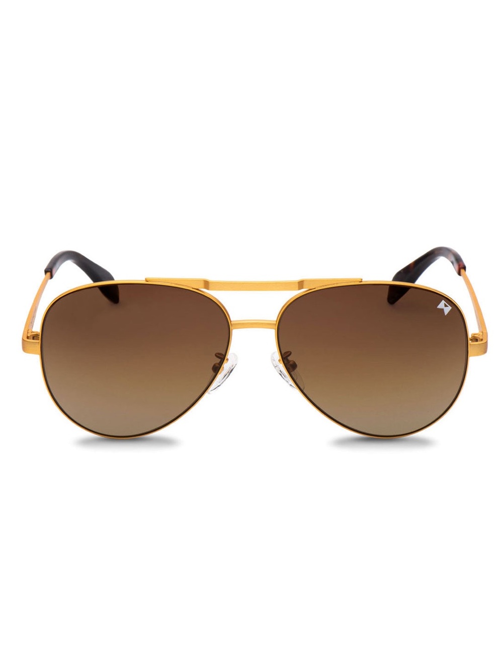 William Painter Aviator Polarized Titanium Sunglasses UV The Hughes Gold-Brown